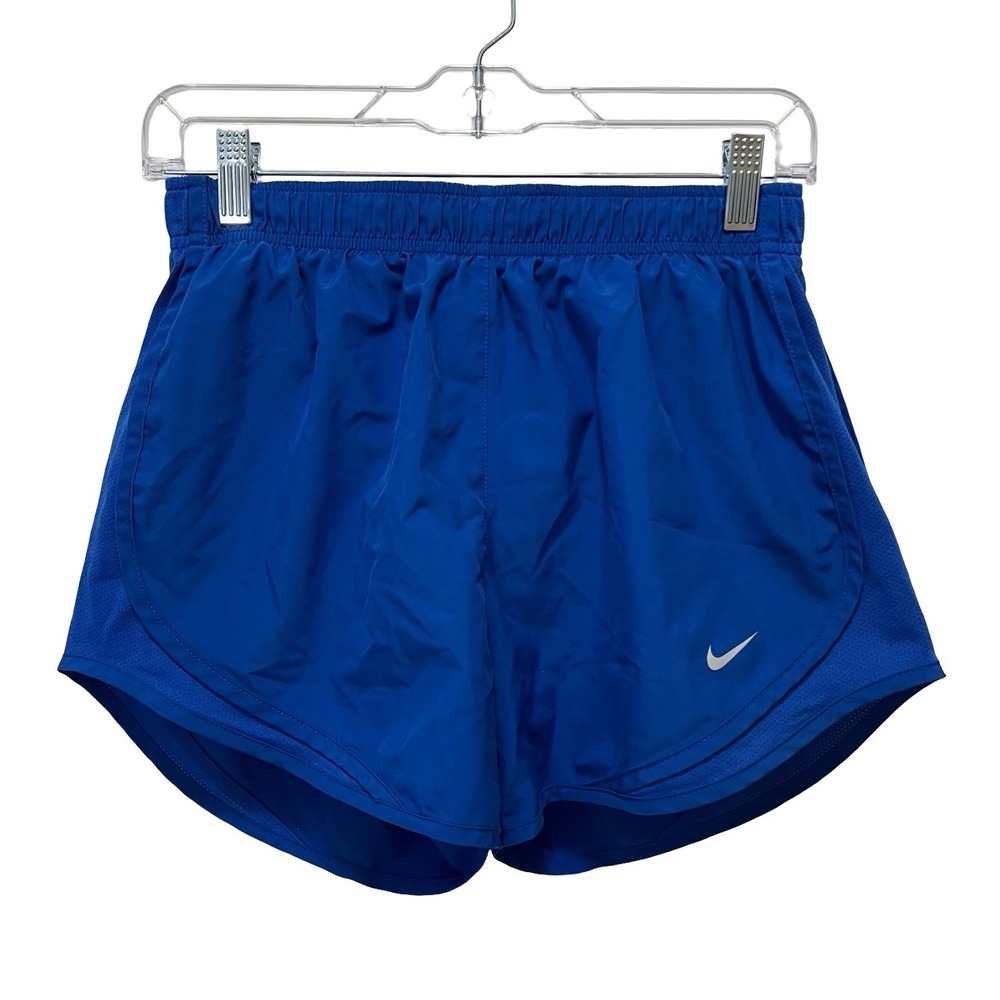 Nike Womens Dri-FIT Tempo Running Shorts Blue Mesh 831558-404 Medium